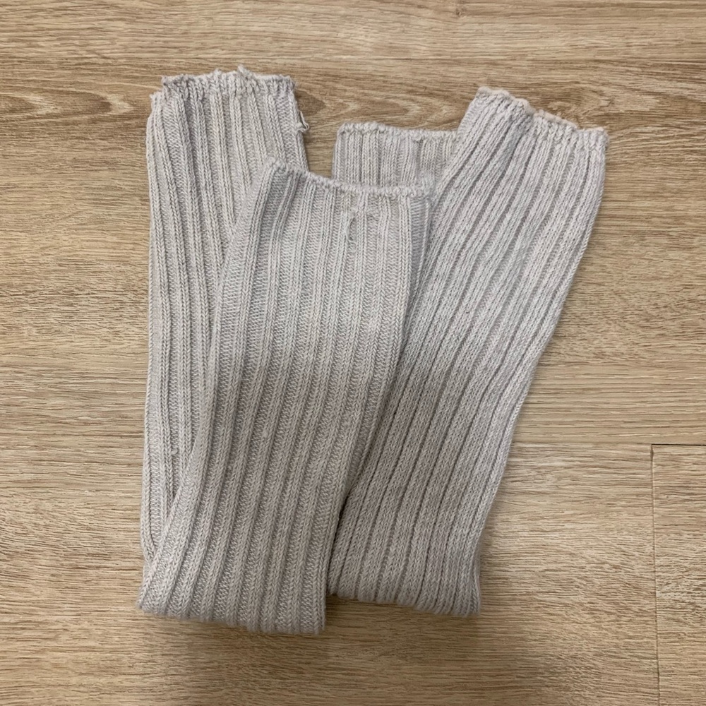 Gray leg warmer